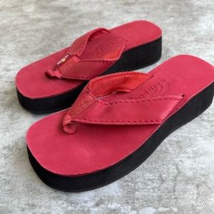 Platform rainbow sandals